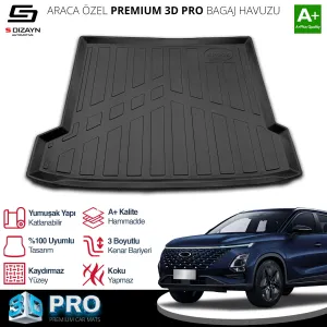 Chery Omoda 5 2022-Günümüz (C5) uyumlu 3D Pro Bagaj Havuzu 2022 Üzeri A+ Kalite modelleri Oto Aksesuar Shop'de. Kaliteli malzeme, hızlı kargo ve güvenli