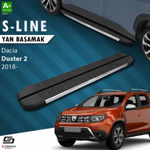 Dacia Duster 2017-2024 (HM) uyumlu 2 S-Line Krom Yan Basamak 183 Cm 2018-2023 A+ Kalite modelleri Oto Aksesuar Shop'de. Kaliteli malzeme, hızlı kargo ve