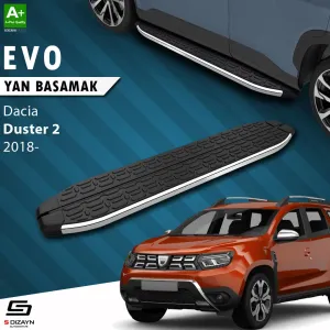 Dacia Duster 2017-2024 (HM) uyumlu 2 Evo Krom Yan Basamak 183 Cm 2018-2023 A+ Kalite modelleri Oto Aksesuar Shop'de. Kaliteli malzeme, hızlı kargo ve güvenli