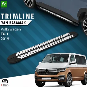 Vw Transporter T6.1 Kısa Şase Trimline Gri Yan Basamak 215 Cm 2019-2025
