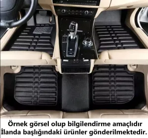 Volkswagen Golf 8 Uyumlu 2020 Sonrası 5D Havuzlu Karbon Dizayn Paspas Seti thumb 2