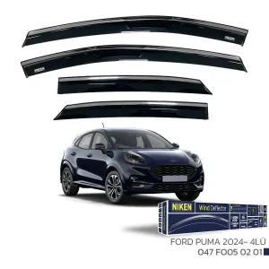 Niken Cam Rüzgarlığı uyumlu FORD PUMA 2024 - KROMLU CAM RÜZGARLIĞI 4 LÜ modelleri Oto Aksesuar Shop'de. Kaliteli malzeme, hızlı kargo ve güvenli alışverişle