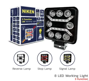 Niken uyumlu Çalışma Lambası Pro 8 Led 3 Fonksıyon Kare modelleri Oto Aksesuar Shop'de. Kaliteli malzeme, hızlı kargo ve güvenli alışverişle hemen inceleyin.