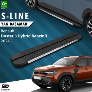 S-Dizayn Renault Duster 3 Hybrid Benzinli S-Line Krom Yan Basamak 183 Cm 2024 Üzeri A+ Kalite thumb 1