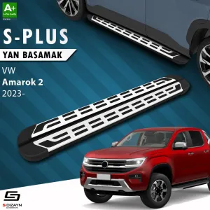 S-Dizayn VW Amarok 2 S-Plus Gri Yan Basamak 203 Cm 2023 Üzeri A+ Kalite thumb 1