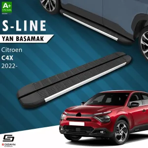 Citroen C4 / C4X 2022-Günümüz uyumlu C4 X S-Line Aluminyum Yan Basamak 183 Cm 2022 Üzeri A+ Kalite modelleri Oto Aksesuar Shop'de. Kaliteli malzeme, hızlı
