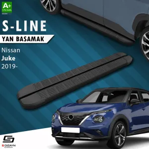 Nissan Juke 2019-Günümüz (F16) uyumlu 2 S-Line Siyah Yan Basamak 173 Cm 2019 Üzeri A+ Kalite modelleri Oto Aksesuar Shop'de. Kaliteli malzeme, hızlı kargo ve