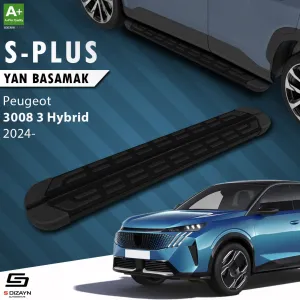 S-Dizayn Peugeot 3008 3 Hybrid S-Plus Siyah Yan Basamak 183 Cm 2024 Üzeri A+ Kalite thumb 1