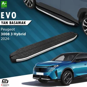 S-Dizayn Peugeot 3008 3 Hybrid Evo Krom Yan Basamak 183 Cm 2024 Üzeri A+ Kalite thumb 1