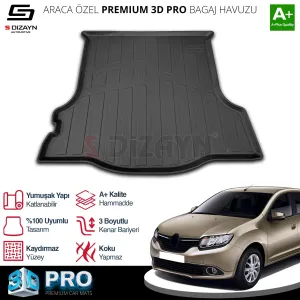 Renault Symbol 2013-2020 uyumlu 3D Pro Bagaj Havuzu 2013 Üzeri A+ Kalite modelleri Oto Aksesuar Shop'de. Kaliteli malzeme, hızlı kargo ve güvenli alışverişle