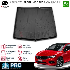 Fiat Egea Hatchback 2015-Günümüz (HB) uyumlu HB 3D Pro Bagaj Havuzu 2016 Üzeri A+ Kalite modelleri Oto Aksesuar Shop'de. Kaliteli malzeme, hızlı kargo ve