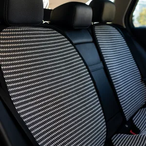 s-dizayn uyumlu Oto Arka Koltuk Sırt Koruyucu Kılıf Çizgili Füme Beyaz Universal 2 Parça A+ Kalite modelleri Oto Aksesuar Shop'de. Kaliteli malzeme, hızlı