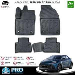 Toyota C-HR 2023-Günümüz (AX20) uyumlu 3D Pro Havuzlu Paspas 2023 Üzeri A+ Kalite modelleri Oto Aksesuar Shop'de. Kaliteli malzeme, hızlı kargo ve güvenli