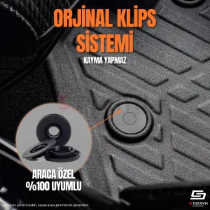 Drs Tuning Renault Taliant 3D Pro Havuzlu Paspas 2021 Üzeri A+ Kalite - Görsel 5