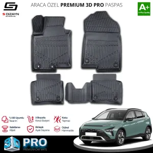 Hyundai Bayon 2021-Günümüz (BC3 CUV) uyumlu 3D Pro Havuzlu Paspas 2021 Üzeri A+ Kalite modelleri Oto Aksesuar Shop'de. Kaliteli malzeme, hızlı kargo ve güvenli