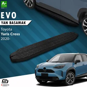 Toyota Yaris 2020-Günümüz (XP210) uyumlu Cross Evo Siyah Yan Basamak 173 Cm 2020 Üzeri A+ Kalite modelleri Oto Aksesuar Shop'de. Kaliteli malzeme, hızlı kargo