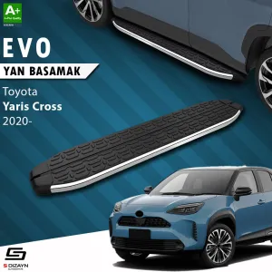 S-Dizayn Toyota Yaris Cross Evo Krom Yan Basamak 173 Cm 2020 Üzeri A+ Kalite thumb 1