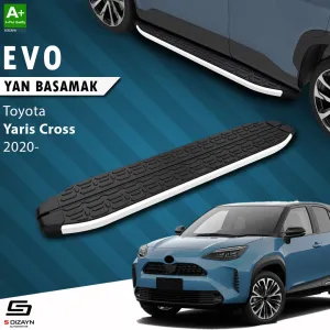 Toyota Yaris 2020-Günümüz (XP210) uyumlu Cross Evo Aluminyum Yan Basamak 173 Cm 2020 Üzeri A+ Kalite modelleri Oto Aksesuar Shop'de. Kaliteli malzeme, hızlı