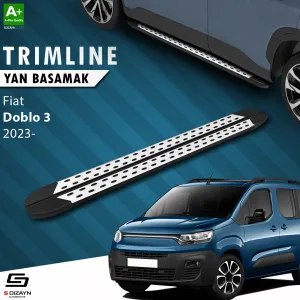 S-Dizayn Fiat Doblo 3 Uzun Şase TrimLine Gri Yan Basamak 220 Cm 2023 Üzeri thumb 1