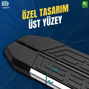 S-Dizayn Fiat Egea Cross NewLine Krom Yan Basamak 183 Cm 2020 Üzeri A+ Kalite thumb 3