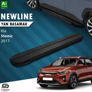Kia Stonic 2017-Günümüz (YB CUV) uyumlu NewLine Siyah Yan Basamak 173 Cm 2017 Üzeri A+ Kalite modelleri Oto Aksesuar Shop'de. Kaliteli malzeme, hızlı kargo ve