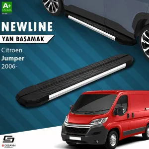S-Dizayn Citroen Jumper 3 Kısa Şase NewLine Krom Yan Basamak 203 Cm 2006-2022 A+ Kalite thumb 1