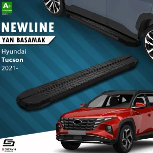 Hyundai Tucson 2020-Günümüz (NX4) uyumlu 4 NewLine Siyah Yan Basamak 173 Cm 2021-2024 A+ Kalite modelleri Oto Aksesuar Shop'de. Kaliteli malzeme, hızlı kargo