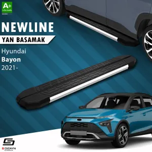 Hyundai Bayon 2021-Günümüz (BC3 CUV) uyumlu NewLine Krom Yan Basamak 173 Cm 2021-2024 A+ Kalite modelleri Oto Aksesuar Shop'de. Kaliteli malzeme, hızlı kargo