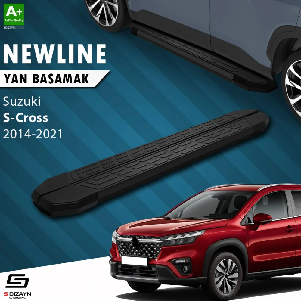 Suzuki SX4 2 S-Cross NewLine Siyah Yan Basamak 173 Cm 2014-2021 A+ Kalite
