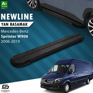 Mercedes Sprinter W906 Kısa Şase NewLine Siyah Yan Basamak 263 Cm 2006-2019 A+ Kalite