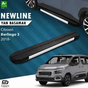 Citroen Berlingo 2018-Günümüz (K9) uyumlu 3 Uzun Şase NewLine Aluminyum Yan Basamak 213 Cm 2018 Üzeri A+ Kalite modelleri Oto Aksesuar Shop'de. Kaliteli