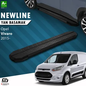 Opel Vivaro B Uzun Şase Newline Siyah Yan Basamak 263 Cm 2015-2018 A+ Kalite