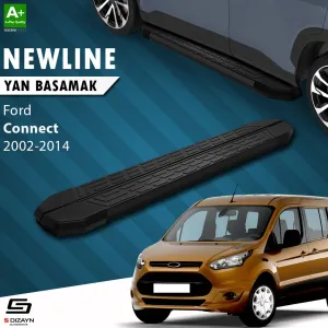 S-Dizayn Ford Connect NewLine Siyah Yan Basamak 183 Cm 2002-2014 A+ Kalite thumb 1