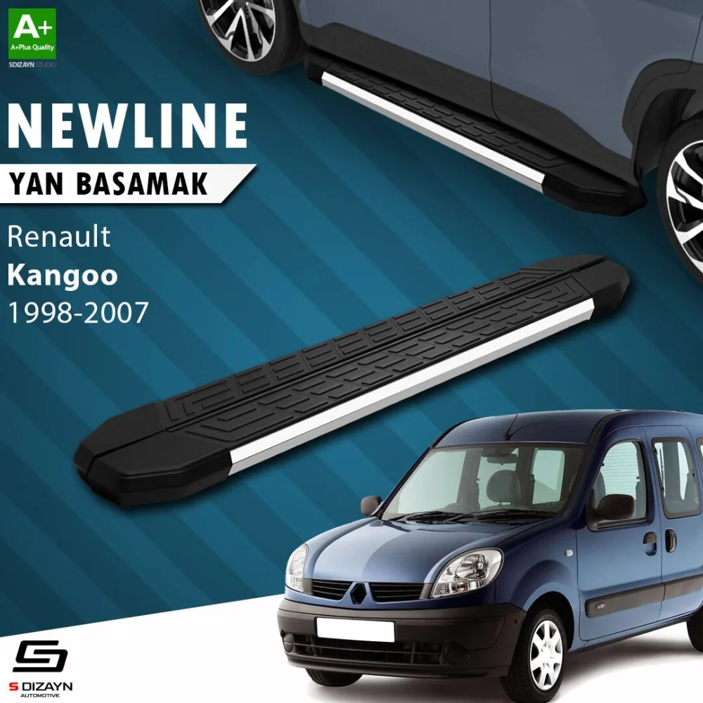 S-Dizayn Renault Kangoo NewLine Krom Yan Basamak 183 Cm 1998-2007 A+ Kalite