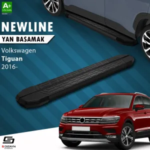 Vw Tiguan 2 Newline Siyah Yan Basamak 173 Cm 2016-2024 A+ Kalite
