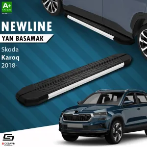 Skoda Karoq 2017-Günümüz (NU) uyumlu NewLine Aluminyum Yan Basamak 173 Cm 2018 Üzeri A+ Kalite modelleri Oto Aksesuar Shop'de. Kaliteli malzeme, hızlı kargo ve