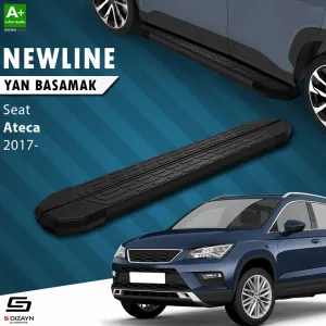 Seat Ateca 2017-Günümüz uyumlu NewLine Siyah Yan Basamak 173 Cm 2017 Üzeri A+ Kalite modelleri Oto Aksesuar Shop'de. Kaliteli malzeme, hızlı kargo ve güvenli