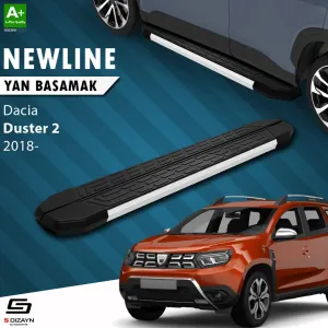 Dacia Duster 2017-2024 (HM) uyumlu 2 NewLine Aluminyum Yan Basamak 183 Cm 2018-2023 A+ Kalite modelleri Oto Aksesuar Shop'de. Kaliteli malzeme, hızlı kargo ve