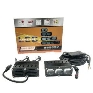 Offroad sis lambası 3 led beyaz 55w sarı 55w 12-80v /  LASS398 - Görsel 3