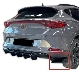 Cupra Formentor Uyumlu Araca Özel Difüzör Flapları (Parlak Siyah Boyalı) - Görsel 2