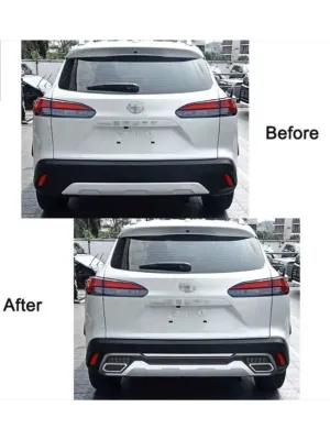 Toyota Corolla Cross 2022 Sonrası Arka Tampon Koruma Difüzör (İthal) thumb 3