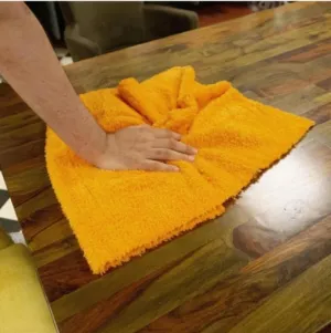 Araba Araç Otomobil Oto Ev Zemin Parke Kurulama Temizleme Mikrofiber Bez Kutulu 4'lü Set thumb 4