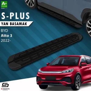 BYD Atto 3 2022-Günümüz (Atto 3) uyumlu S-Plus Siyah Yan Basamak 193 Cm Etekli 2022 Üzeri modelleri Oto Aksesuar Shop'de. Kaliteli malzeme, hızlı kargo ve