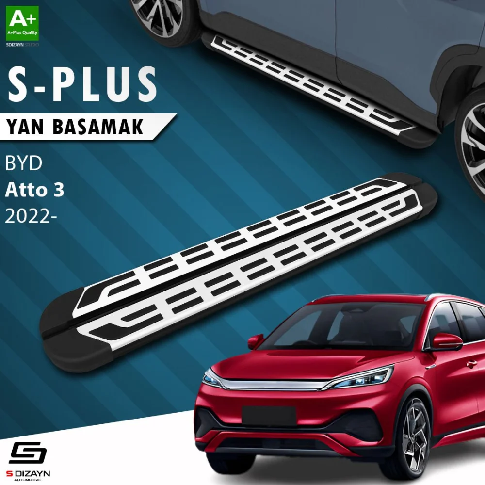 S-Dizayn BYD Atto 3 S-Plus Gri Yan Basamak 193 Cm Etekli 2022 Üzeri