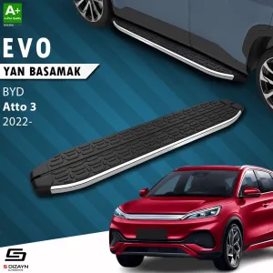 BYD Atto 3 2022-Günümüz (Atto 3) uyumlu Evo Krom Yan Basamak 193 Cm 2022 Üzeri modelleri Oto Aksesuar Shop'de. Kaliteli malzeme, hızlı kargo ve güvenli