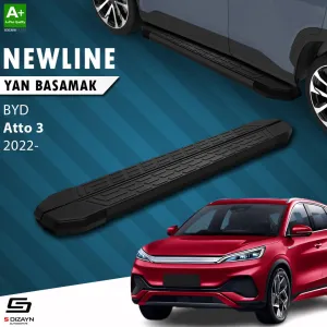 BYD Atto 3 2022-Günümüz (Atto 3) uyumlu NewLine Siyah Yan Basamak 193 Cm 2022 Üzeri modelleri Oto Aksesuar Shop'de. Kaliteli malzeme, hızlı kargo ve güvenli