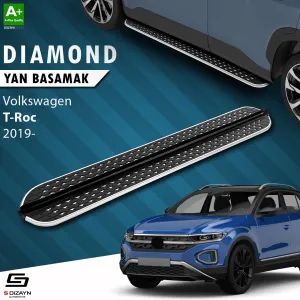 Volkswagen T-Roc Diamond Krom Yan Basamak 173 Cm 2019 Üzeri