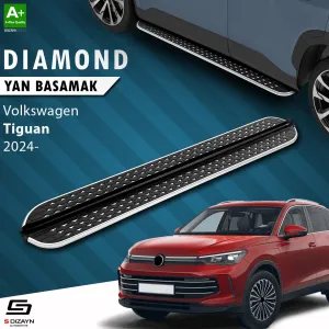 Volkswagen Tiguan 3 Diamond Krom Yan Basamak 183 Cm 2024 Üzeri A+ Kalite