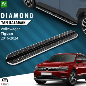 S-Dizayn VW Tiguan 2 Diamond Krom Yan Basamak 173 Cm 2016-2024 thumb 1