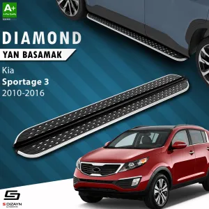 Kia Sportage 2010-2015 (SL) uyumlu 3 Diamond Krom Yan Basamak 173 Cm 2010-2016 modelleri Oto Aksesuar Shop'de. Kaliteli malzeme, hızlı kargo ve güvenli